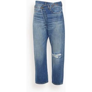 R13 Crossover Jean in Amber Blue - Blue - Size: 25