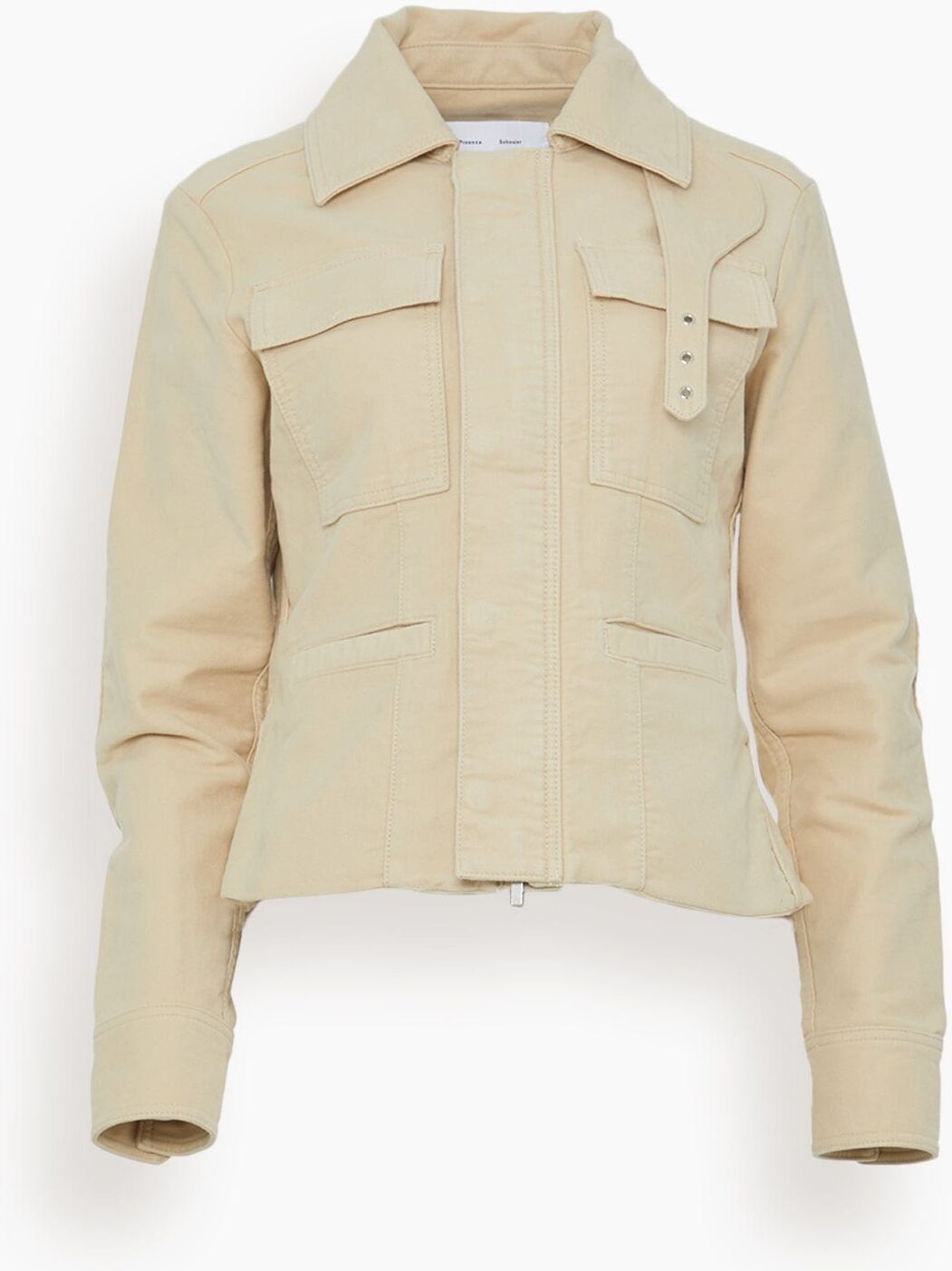 Proenza Schouler White Label Ava Jacket in Canvas - Neutrals - Size: 8