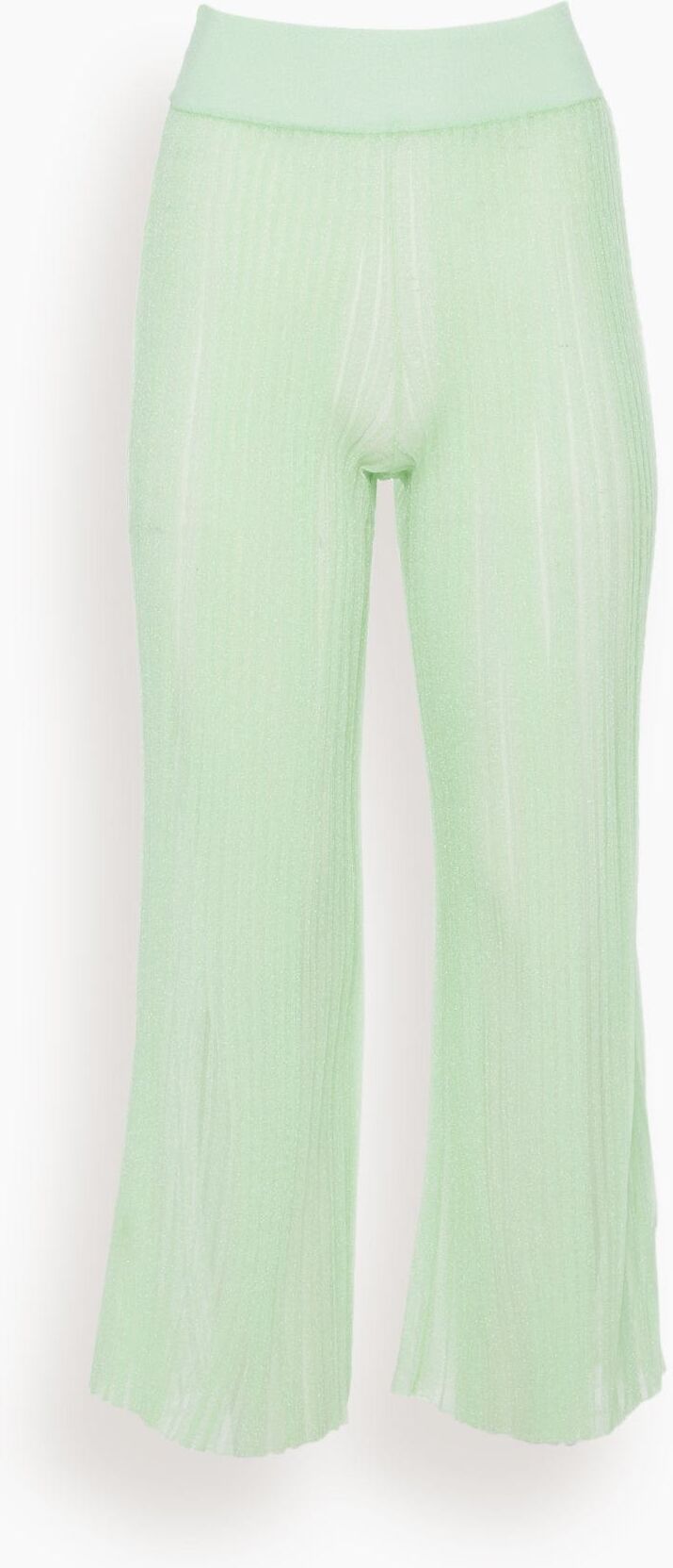 PH5 Daisy Organza Sheer Wide Leg Pants in Honeydew - Green - Size: M