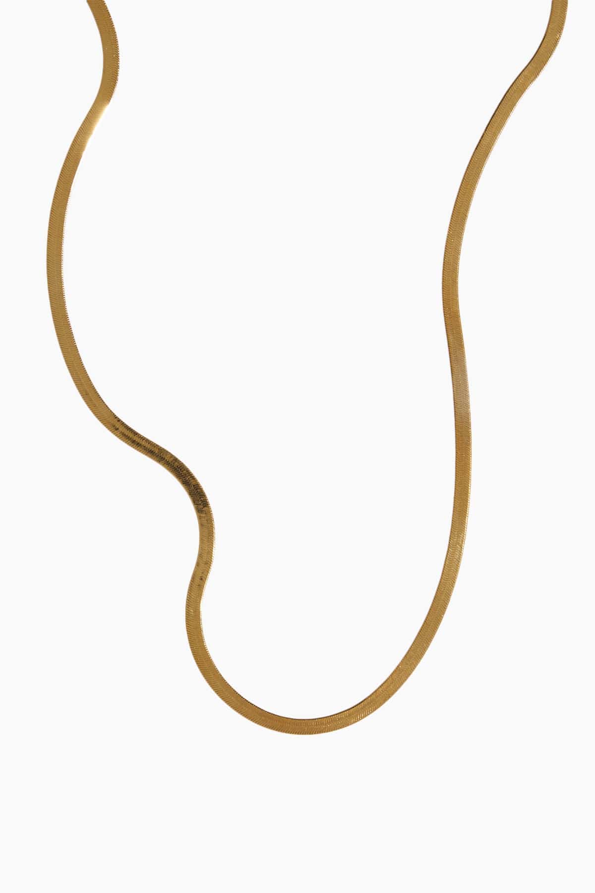 Vintage La Rose 18 Herringbone Chain in 10K Gold" - Size: One size