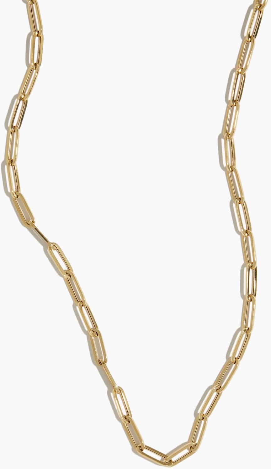 Vintage La Rose 16 Paperclip Chain in 14k Yellow Gold" - Size: One size