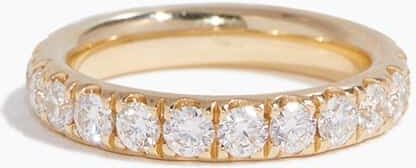 Samira 13 Diamond Eternity Band Ring Diamonds in 14k Yellow Gold - Size: One size