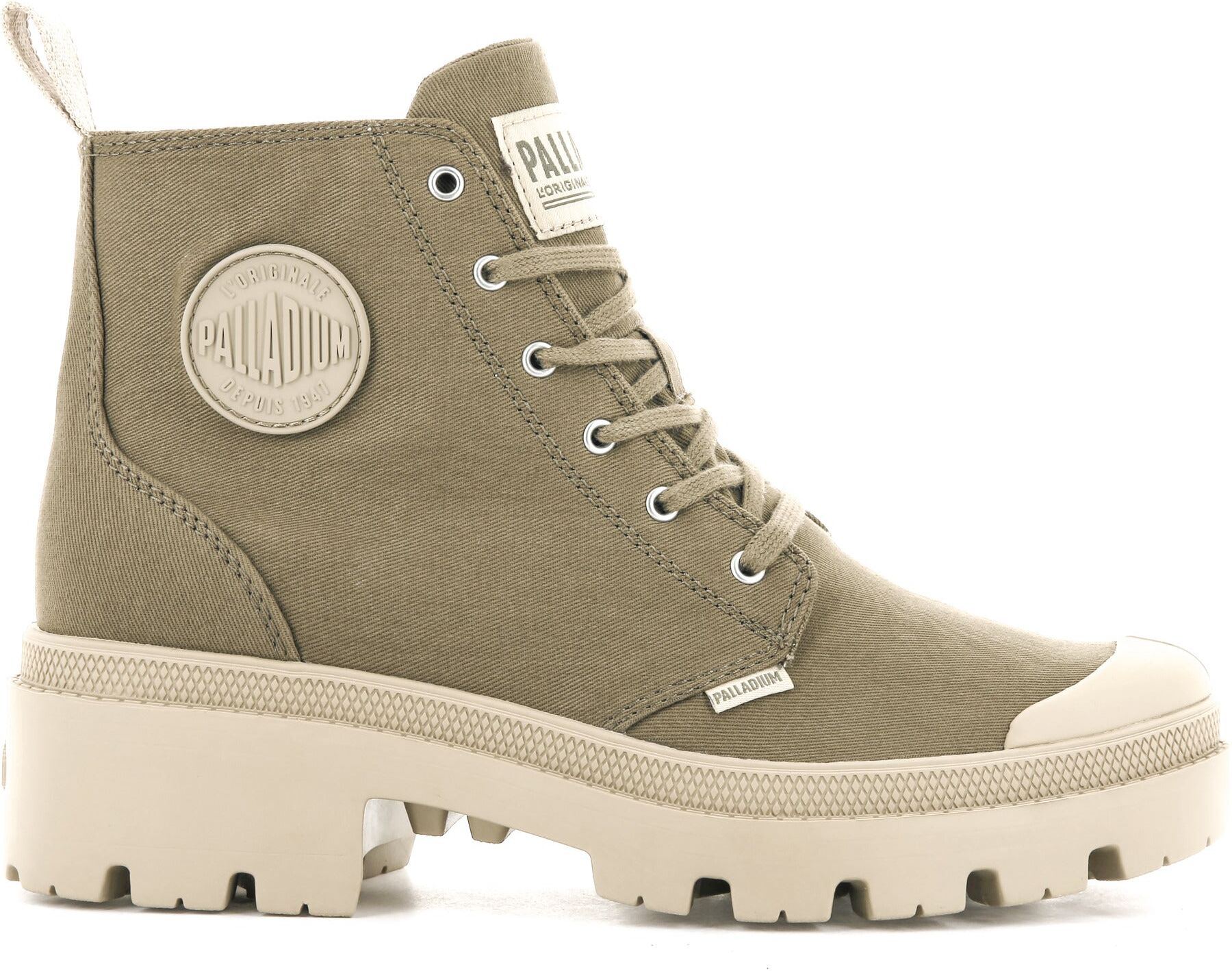 PALLADIUM-US Palladium Boots Womens Pallabase Twill Butternut - BUTTERNUT - Size: 8.5