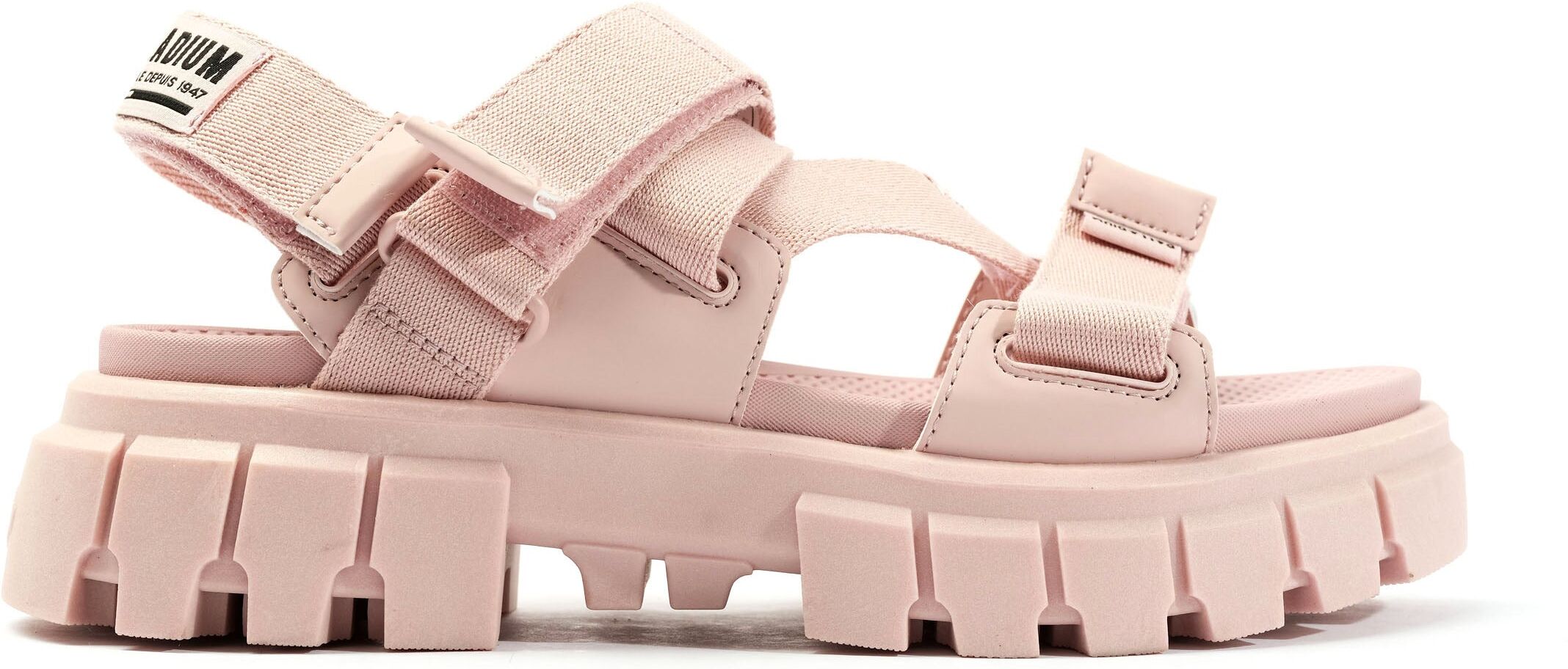 PALLADIUM-US Palladium Boots Womens Revolt Sandal Mono Rose Smoke - ROSE SMOKE - Size: 9.5