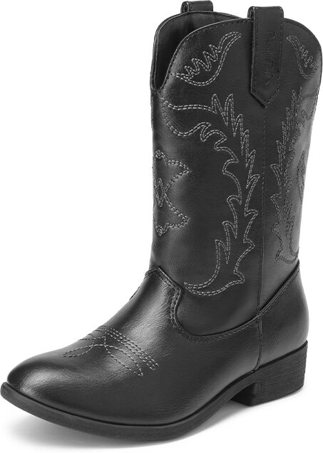 DREAM PAIRS Mid Calf Kids Cowboy Riding Boots - US Size - Footware