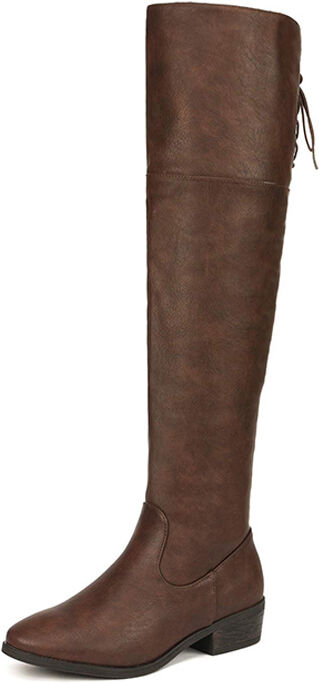 DREAM PAIRS Block Heel Over The Knee High Boots - US Size - Footware