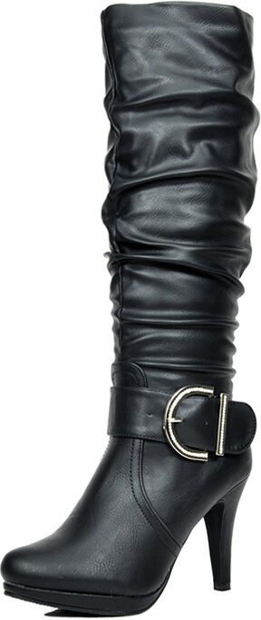 Dream Pairs Women s Winter High Heel Knee High Boots - US Size - Footware