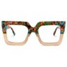 Vooglam Optical Charisse - Square Two-tone Floral Eyeglasses