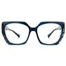 Vooglam Optical Edge - Geometric Blue Eyeglasses