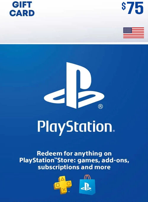 Sony PLAYSTATION STORE GIFT CARD - 75 USD (USA)