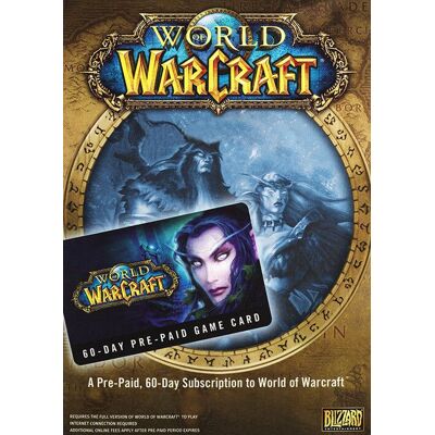 World of Warcraft 60 Day Pre-paid Game Card PC/Mac (US) World of Warcraft 60 Day Pre-paid Game Card PC/Mac (US)