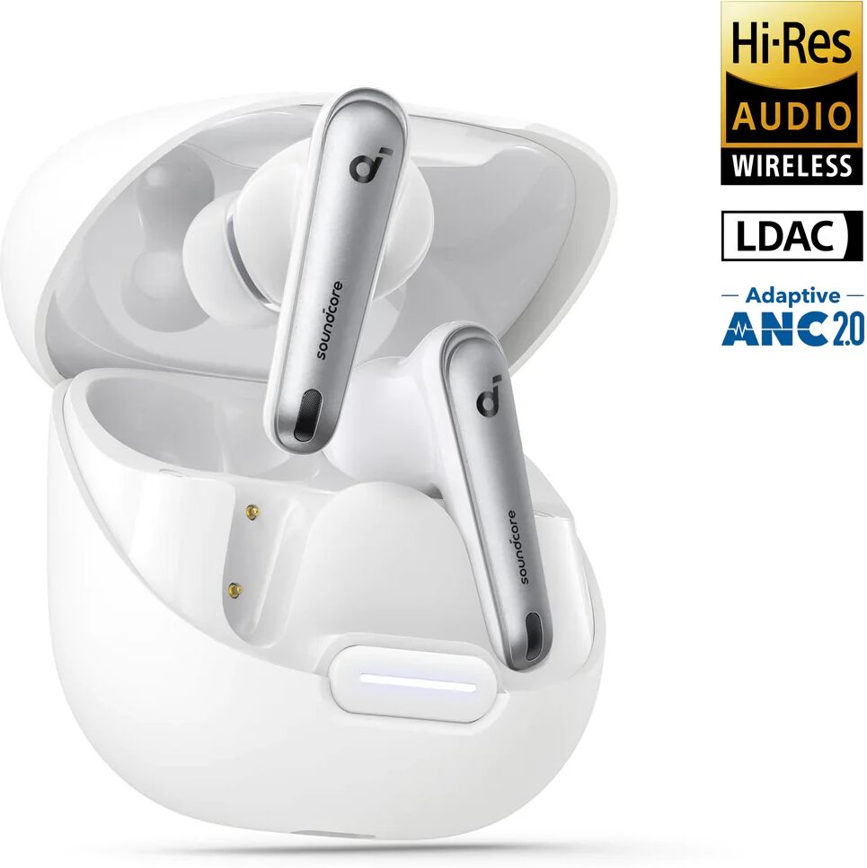 SoundCore Liberty 4 NC Bluetooth Earbuds Clear White