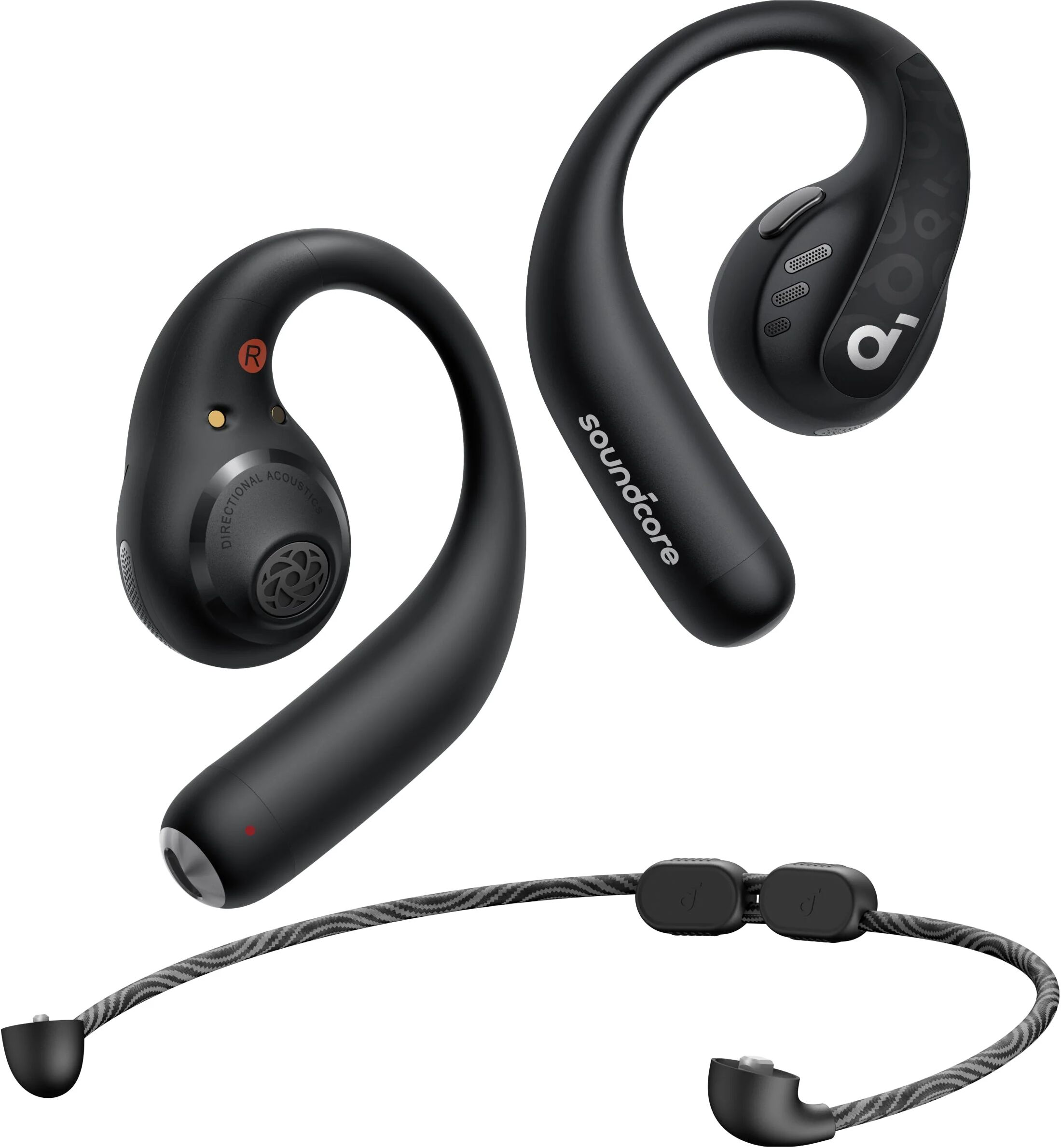 SoundCore AeroFit Pro   Secure Open-Ear Sport Earbuds Midnight Black