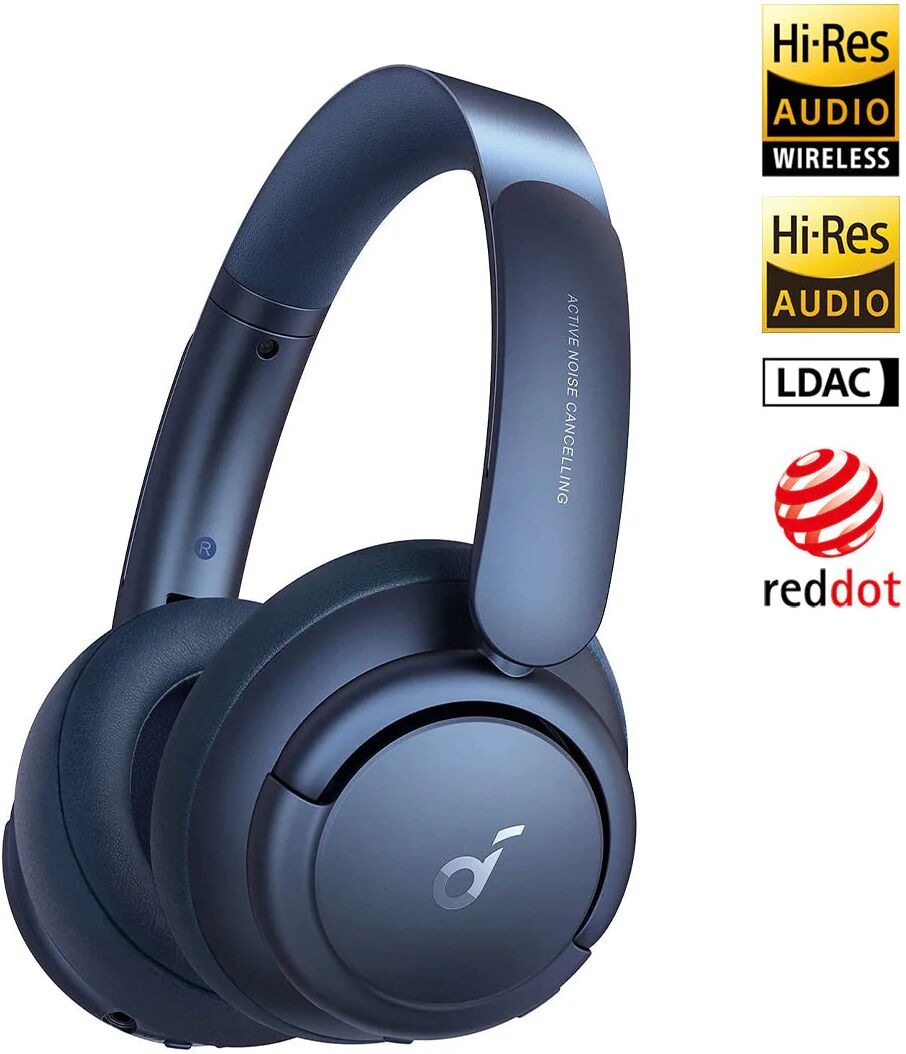 SoundCore Life Q35   Noise-Cancelling Headphones with LDAC Blue