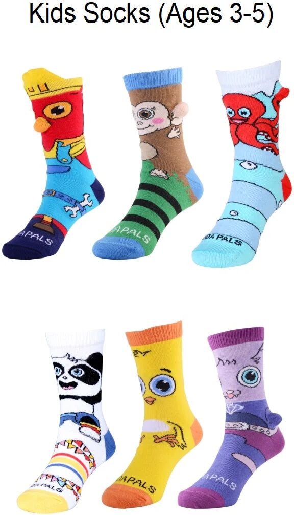 0875 Kids Gift Sets (4-Pack) - Kids Ages 3-5 / Awesome Socks / Four Pairs