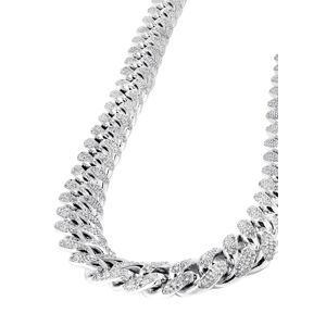 FrostNYC White Gold Iced Out Diamond Miami Cuban Link Chain Customizable (10MM-20MM)