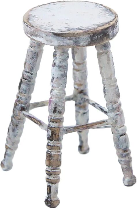 Rachel Ashwell Dollhouse Furniture:  White Dixie Stool