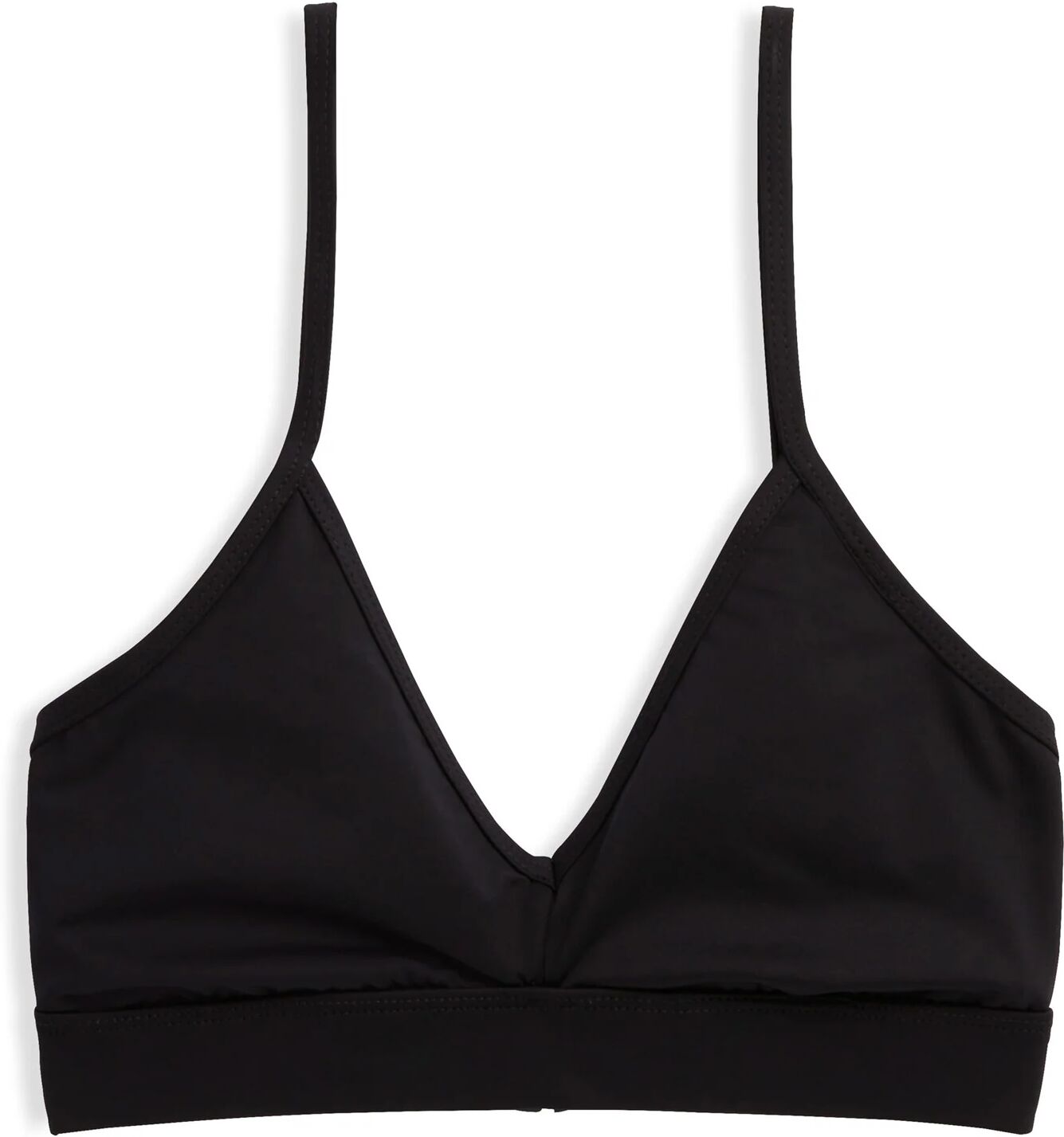 TomboyX Swim Triangle Top - Black - Black - Size: LG