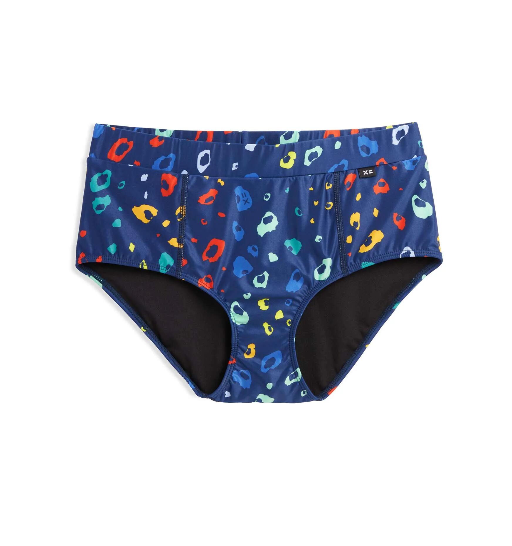 TomboyX Swim High Waisted HIpster LC - Poppin' Bubbles - Poppin' Bubbles - Size: LG