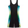 TomboyX Swim 6" Racerback Unisuit - Under the Surface - Black Ombre - Size: SM