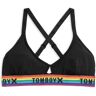 TomboyX Lounge Bralette LC - Modal Black Rainbow - Modal Black Rainbow - Size: XS