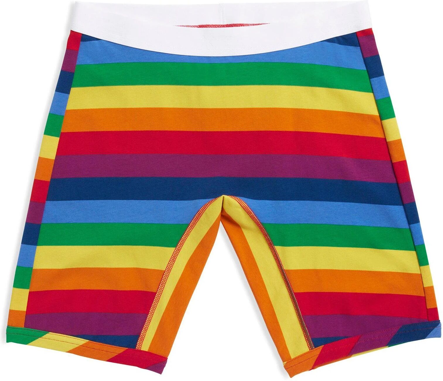 TomboyX 9" Boxer Briefs - Rainbow Pride Stripes - Rainbow Pride Stripes - Size: 6X