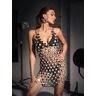 Mew Mews Fashion Cameron Low Back Rhinestone Body Chain Dress