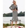 Mew Mews Fashion Esra Houndstooth Skirt Three Piece Set