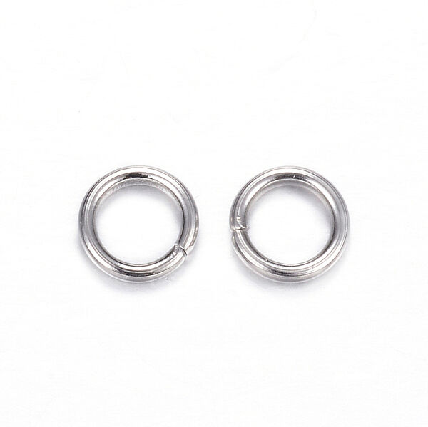 304 Stainless Steel Jump Rings, Stainless Steel Color, 12 Gauge, 14x2mm, Inner Diameter: 10mm - Beadpark.com