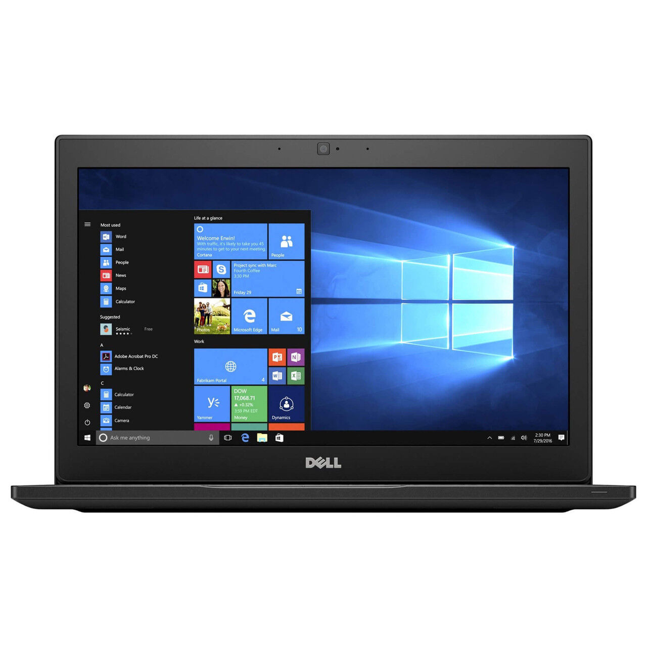 Scratch-N-Dent Dell Latitude 7280 Laptop Computer: 12.5" Display, Intel Core i7 (7th Gen), Windows 10 Pro, Webcam