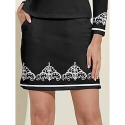 LightInTheBox Women's Tennis Skirts Golf Skirts Black Sun Protection Tennis Clothing Ladies Golf Attire Clothes Outfits Wear Apparel