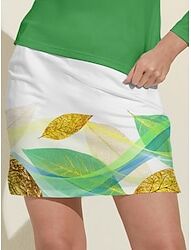 LightInTheBox Women's Golf Skirts White Bottoms Ladies Golf Attire Clothes Outfits Wear Apparel