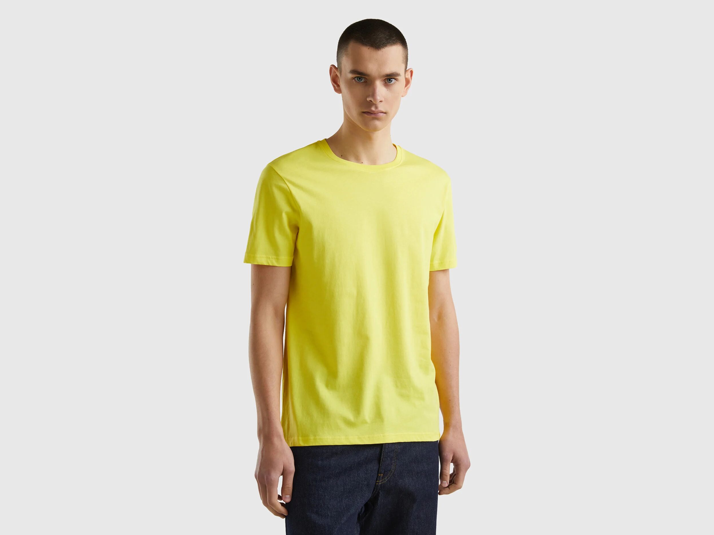 United Benetton, Yellow T-shirt, size XXXL, Yellow, Men