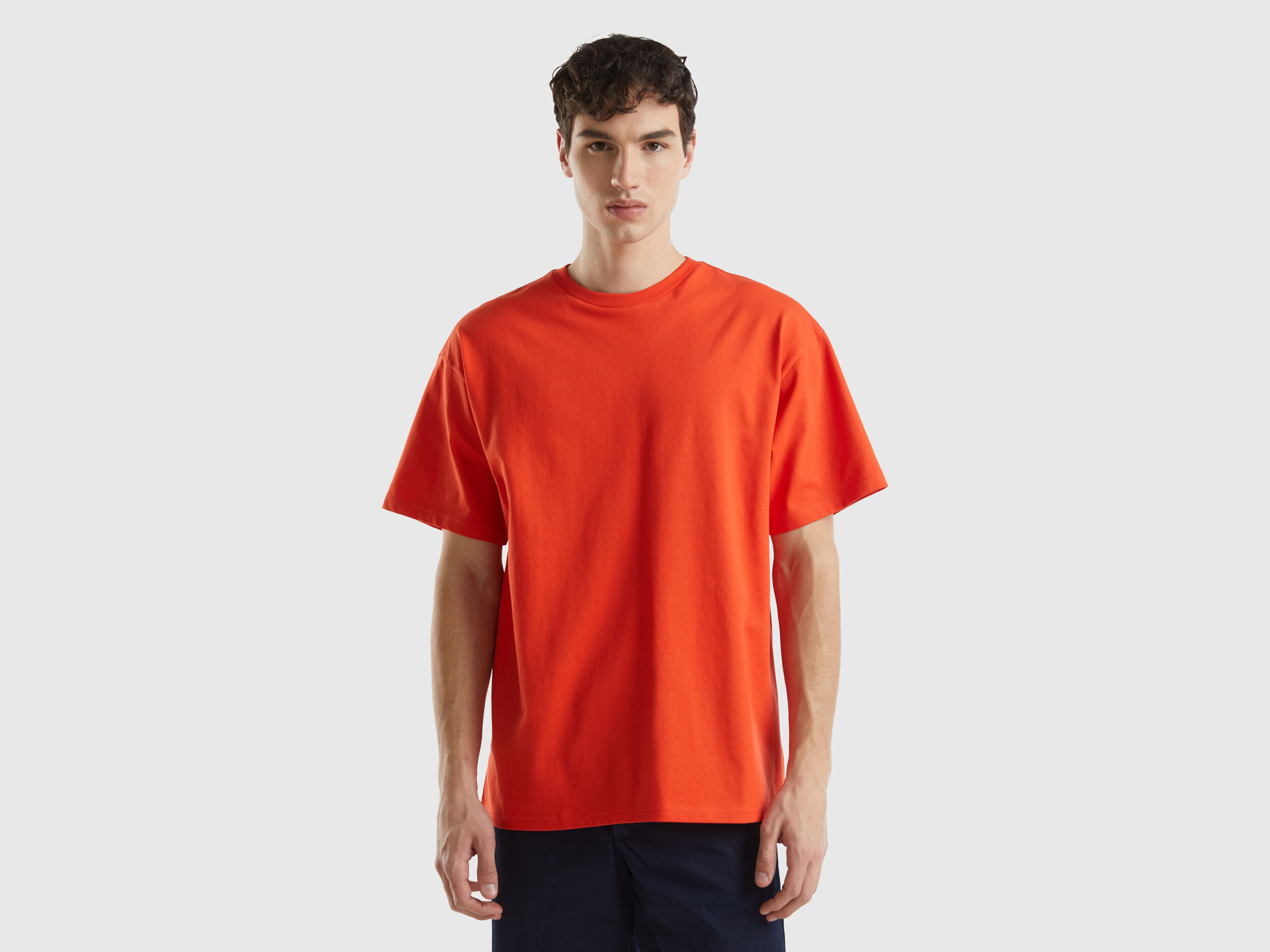 United Benetton, Oversized T-shirt In Organic Cotton, size XXXL, , Men