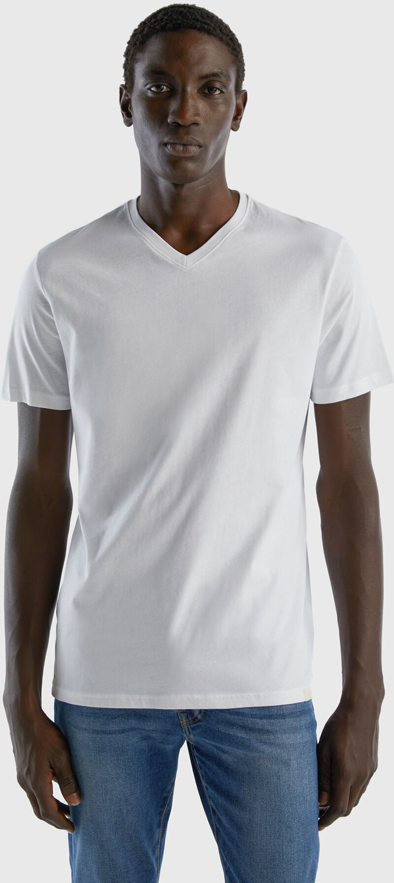 United Benetton, T-shirt In Long Fiber Cotton, size S, White, Men