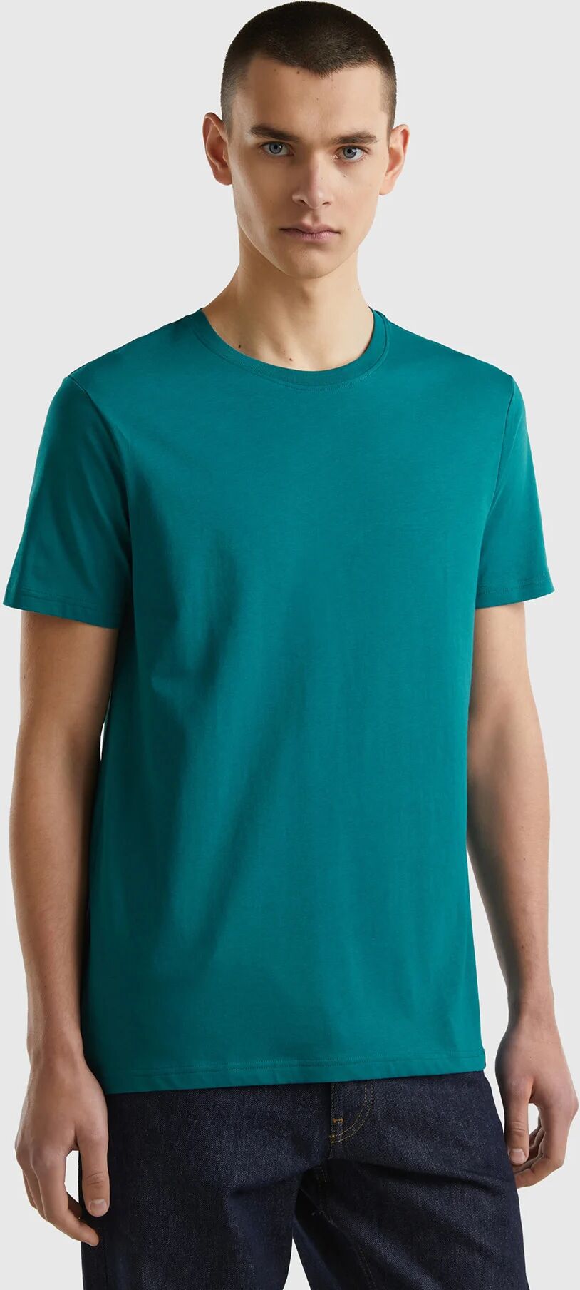 United Benetton, Teal Green T-shirt, size XL, Teal, Men