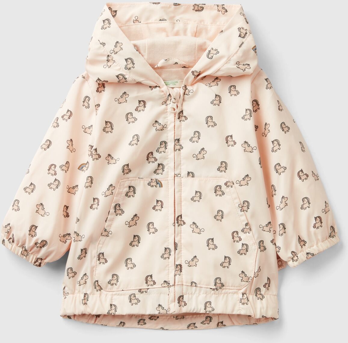 United Benetton, Jacket With Unicorn Print, size 12-18, Soft Pink, Kids