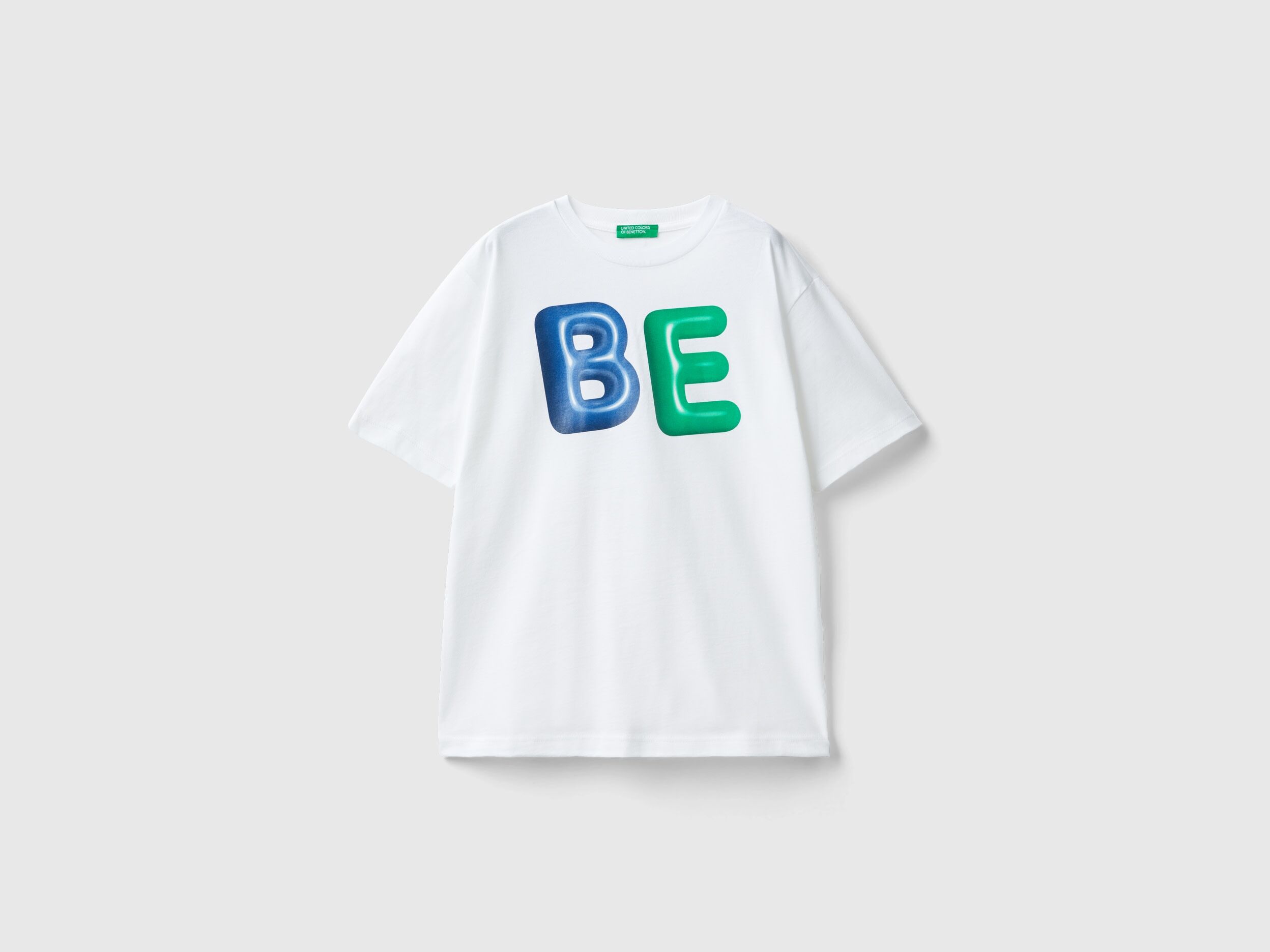 United Benetton, Crew Neck T-shirt In Organic Cotton, size 3XL, White, Kids