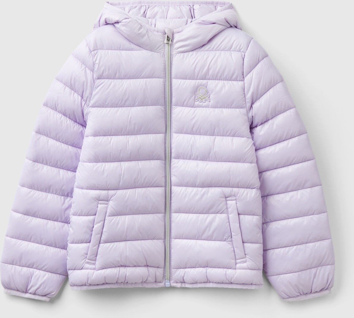 United Benetton, Puffer Jacket With Hood, size XL, Lilac, Kids