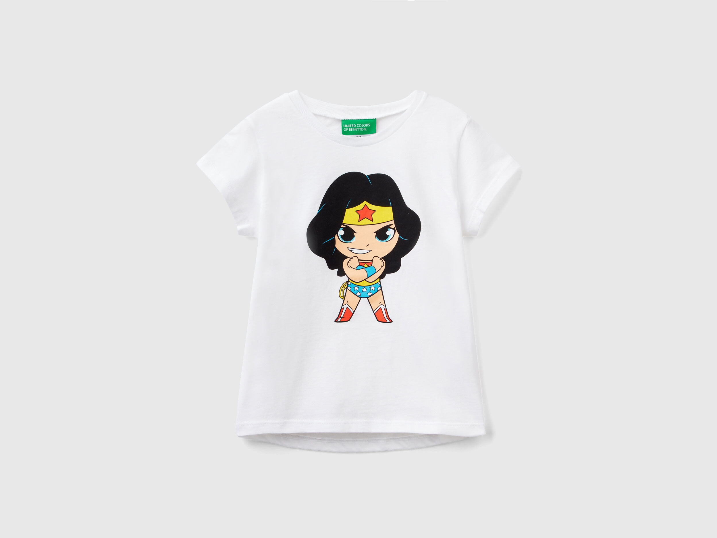 United Benetton, Wonder Woman ©&™ Dc Comics T-shirt, size 4-5, White, Kids
