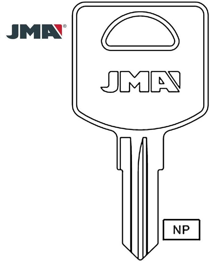 JMA Commercial & Residential Lock Key Blank - FIC1 / FCS-1D (Packs of 50)