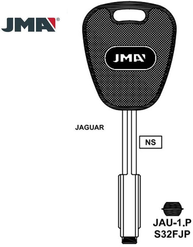 1990 - 1997 JMA Key Blank  for Jaguar / S32F JP (Packs of 5)