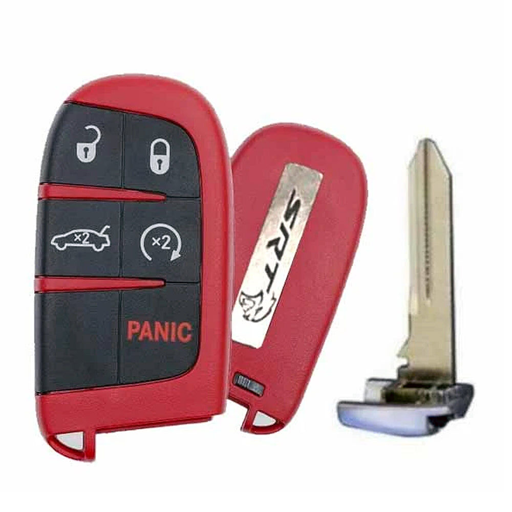 MOPAR 2015 - 2018 Dodge Challenger Auto Transmission Full Power Smart Key 5B FCC# M3N-40821302 (Red)