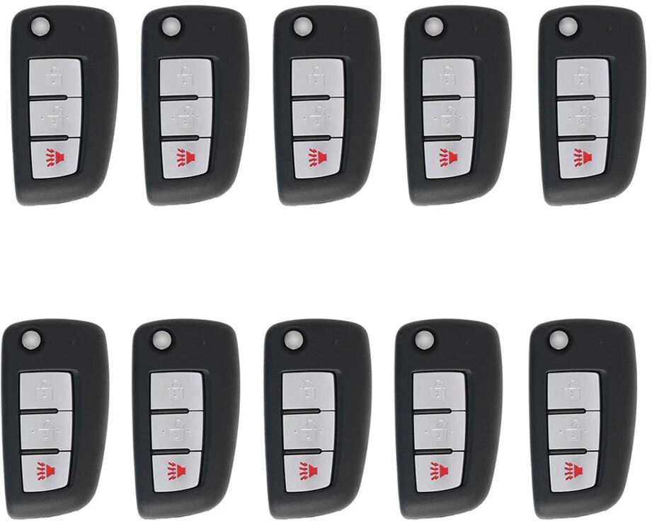 AutoKey Supply USA Corp. 2014 - 2018 Nissan Rogue Remote Flip Key 3B FCC# CWTWB1G767 (10 Pack)