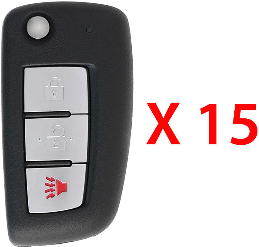 AutoKey Supply USA Corp. 2014 - 2018 Nissan Rogue Remote Flip Key 3B FCC# CWTWB1G767 (15 Pack)