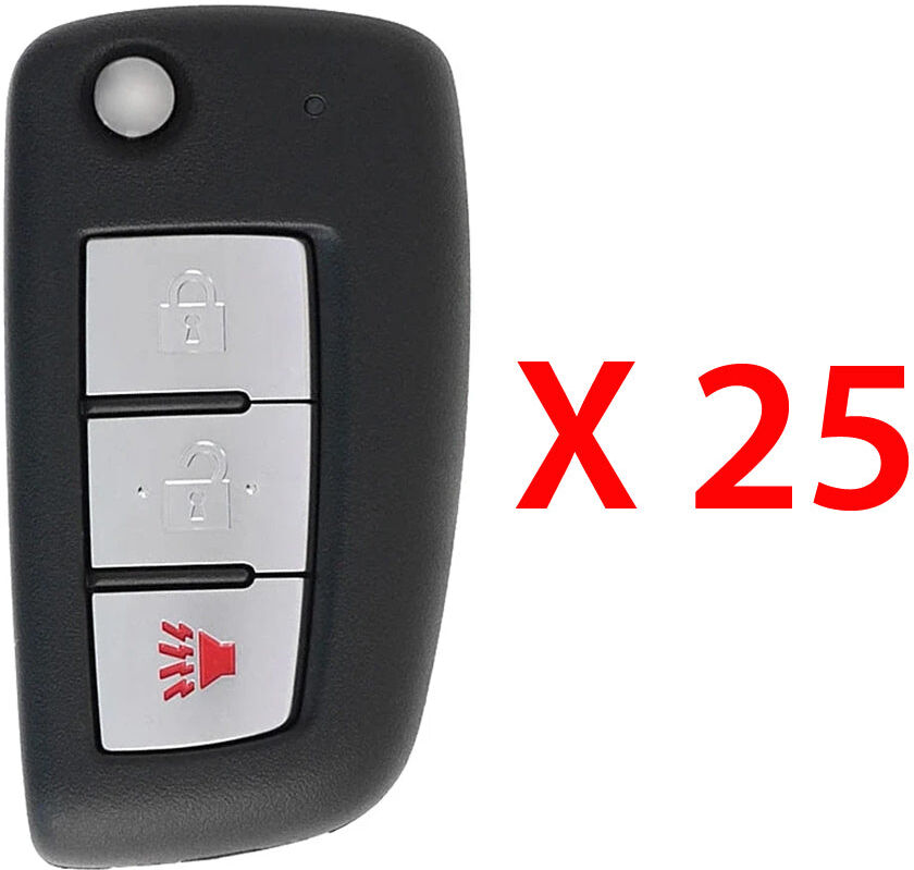 AutoKey Supply USA Corp. 2014 - 2018 Nissan Rogue Remote Flip Key 3B FCC# CWTWB1G767 (25 Pack)