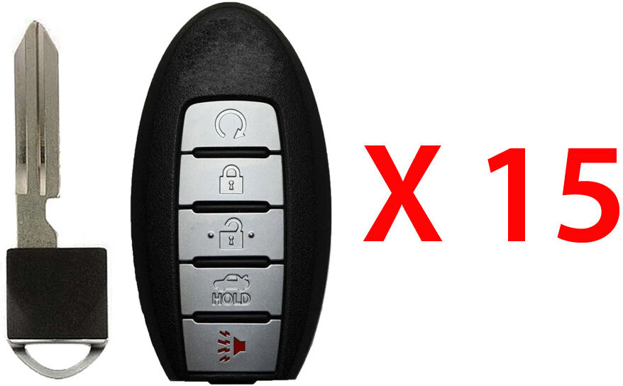 AutoKey Supply USA Corp. 2016 - 2018 Nissan Smart Proximity Key w/ Remote Start 5B FCC# KR5S180144014 (15 Pack)