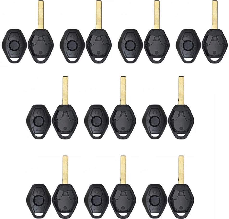 AutoKey Supply USA Corp. 1998 - 2009 BMW Remote Key Shell - 2 Tracks (10 Pack)