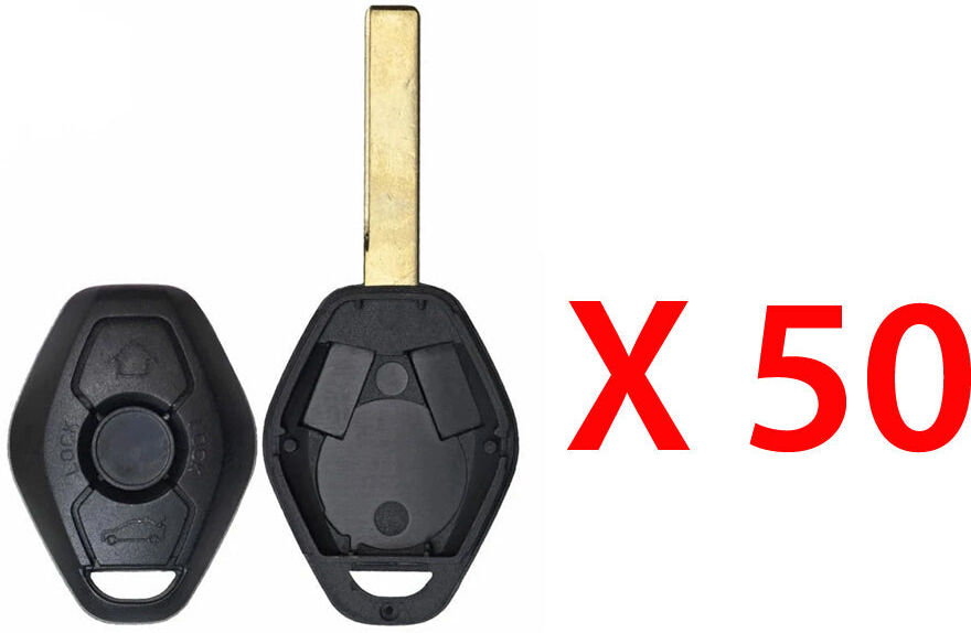 AutoKey Supply USA Corp. 1998 - 2009 BMW Remote Key Shell - 2 Tracks (50 Pack)