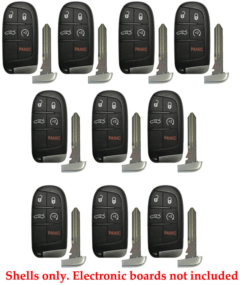 AutoKey Supply USA Corp. New Smart Prox Replacement Remote Keyless Case Shell Housing for Chrysler Dodge Jeep 5B (10 Pack)